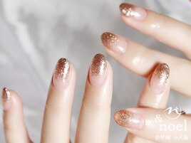 シンプルフラッシュネイル