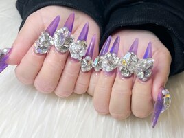 ★ミラー×ビジューネイル★