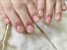 ネイルライフ(NailLife)/オフィス系ナチュラル桃やり放