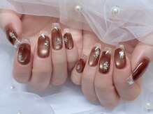 シンプルな綺麗めネイル♪長さだし、フィルイン可能です◎