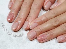 ヘアーゼロネイル(HAIR ZERO nail)/ニュアンスデザイン2本アート