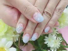 プルミエ ネイル(Premier Nail)/水滴☆紫陽花ネイル