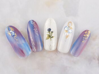 ネイルプラザ 河原町OPA店(NAIL PLAZA)/紫陽花カラーネイル