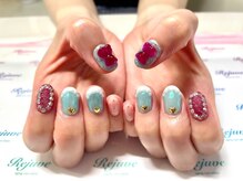 リジュベ(Rejuve)/夏グリーンにピンククマちゃん☆