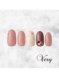 バレンタインネイル