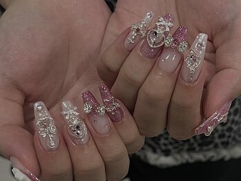 クリーム(cream)/ピンク/リボン/ガーリー