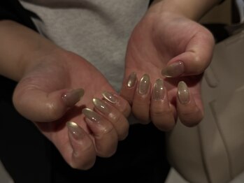 透明あるマグネットネイル