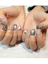 エーネイルサロン プラーカ本店(A-Nail Salon)/大人カラーのマグネットネイル