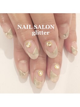 ネイルサロン グリッター(NAIL SALON glitter)/定額セレブネイルコース8400円