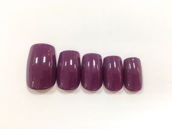ワンカラージェルネイルショップ イオン新潟東店/ワンカラーパープル