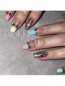 ジゼルネイル(Gisele Nail)/秋夏ミックスネイル