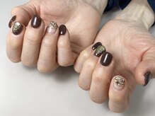 ラニアナネイル 横浜関内店(Laniana Nail)/ワンカラー+4本デザイン