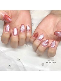 赤キラキラマグネット♪