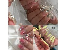 アジュールネイル 新宿店(AzurNail)の雰囲気（数百種類の有料パーツ◎アート部分はストーン乗せ放題[長さだし]）