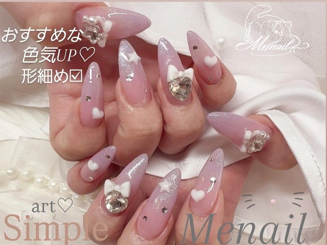 定番人気☆垢抜けネイル♪持ち込み自由10本アート☆ワンホン得意/オフ込☆