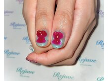 リジュベ(Rejuve)/ピンクの立体クマちゃんパーツ☆