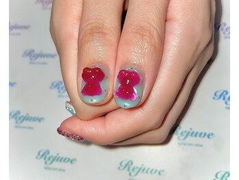 リジュベ(Rejuve)/ピンクの立体クマちゃんパーツ☆