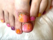 アミュリー ネイル アトリエ(Amury nail atelier)/タイダイ シースルー 大人