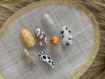 ハローネイル(Hello! Nail)/ニュアンスコースアート見本