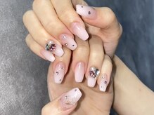 ネイルズガッシュ 武蔵小山店(NAILsGUSH)/ピンクビジューネイル