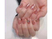 クリスタルネイルサロン(Crystal Nail)/ワンホンネイル華やかネイル