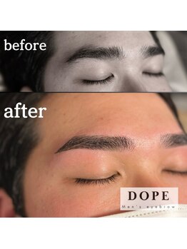 【DOPE:ドープ】新宿駅前（メンズ眉毛サロン/眉毛専門/アイブロウ/眉毛パーマ/まゆげ)/[メンズ/眉毛/アイブロウ/新宿]