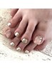 foot＊持ち込みアート親指2本☆￥8200→￥7800