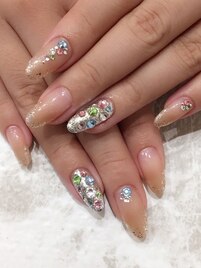 カラフルストーンネイル