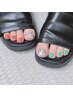 【FOOTジェル】1カラーorラメグラ(フットバス+ケア付)■￥7,000
