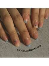 ラブクロム(LOVE CHROME)/個性派チークネイル