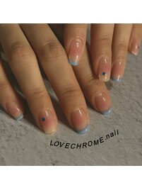 個性派チークネイル