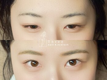 ネイルアンドまつげエクステ専門サロン スリー(THREE)の写真/眉毛で顔が変わる。アイブロウメニュー、始めました