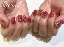 アクイユ 銀座店(ACCUEIL)/ミラーフラワーネイル