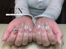 ゼン ネイル デザイン 池袋(ZEN NAIL DESIGN)/長さだしやり放題×つけ放題