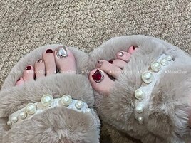 フットネイル 定額　夏ネイル