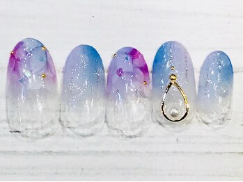 ネイルドイット(Nailed it!)/紫陽花ネイル