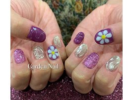 秋のフラワーネイル