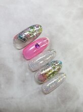 ネイルサロン ネイルクク(Nail KUKU)/カラフルラメ
