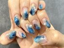 ブルーニュアンスネイル