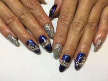 ラウト デコレーションアンドネイルサロン(Lauto Decoration&Nail Salon)/ブルーキラキラネイル☆