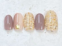 ネイルビート(NAIL BEAT)/ツイード　グレージュ