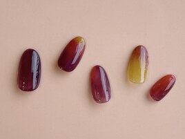Hand Autumn fruits plan 5.