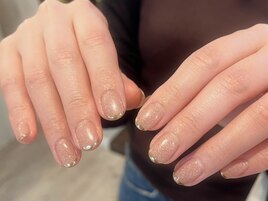 ラメ×ミラーフレンチ