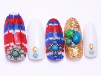ネイリックス アヴェニール(NAILX avenir)/ネイティブ♪夏ネイル