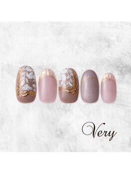 ヴェリー アトレ品川店(Very)/大人のフラワーネイル