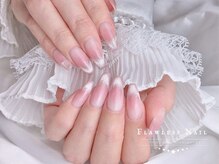 フローレスネイル 新宿西口店(FlawlessNail)/チーク＋マグネットフレンチ