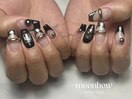 silver×black