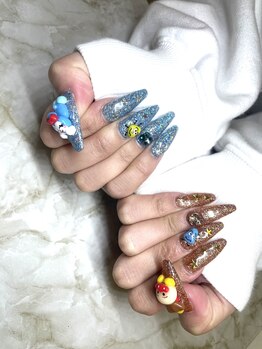 ルリアン(LeLien)/パーツ作成アンパンマンネイル