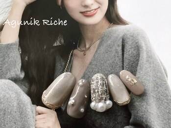 アグニークリッシェ(Agunik Riche)/【ツイードネイル】