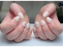 メオネイル(MEO NAIL)/ベージュワンカラーネイル